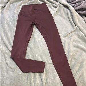 ALO Yoga Deep Burgundy Leggings